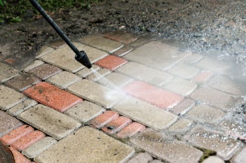 Paver patio cleaning in Morehead City NC